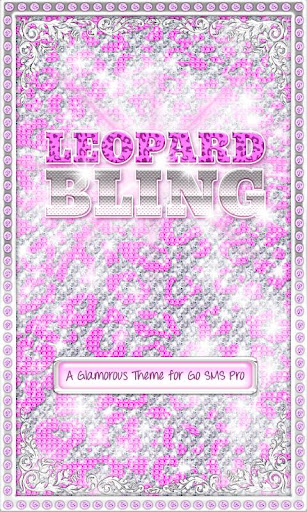 BLING♦Theme Purple Leopard SMS