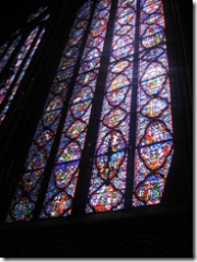 Stained Glass windows in Saint Chappelle