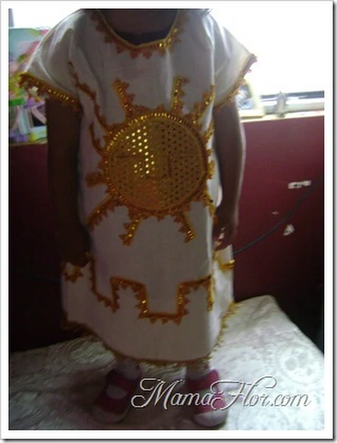Vestido completo de los hijos del sol decorado
