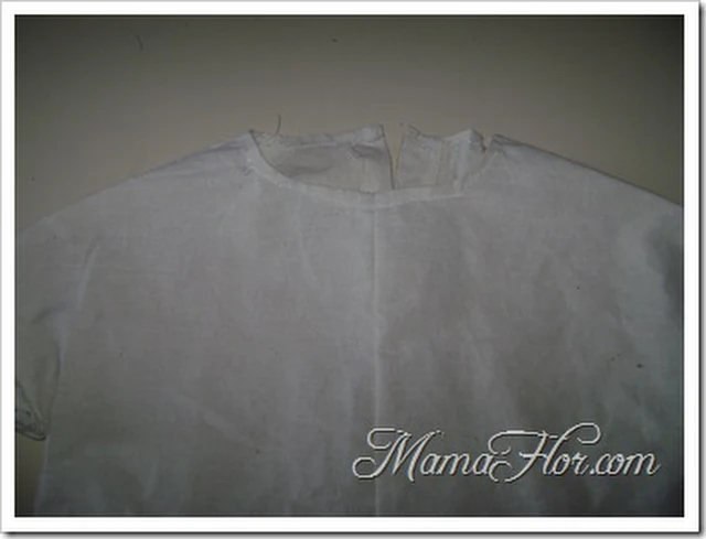 Vestido blanco base para decorar