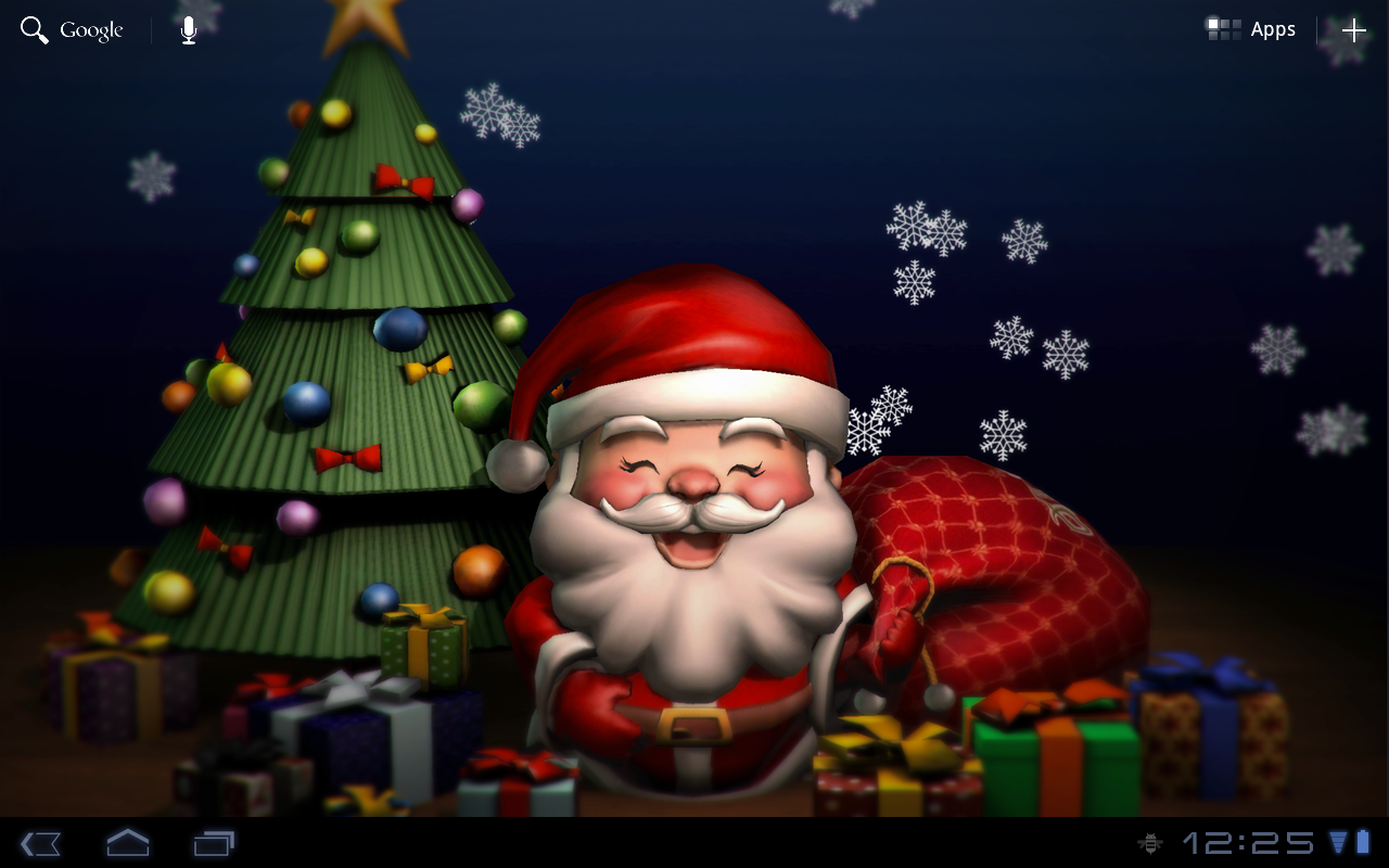 Tersenyum Santa 3D LWP Apl Android Di Google Play