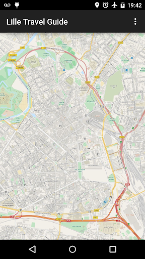 Offline Lille traveling map