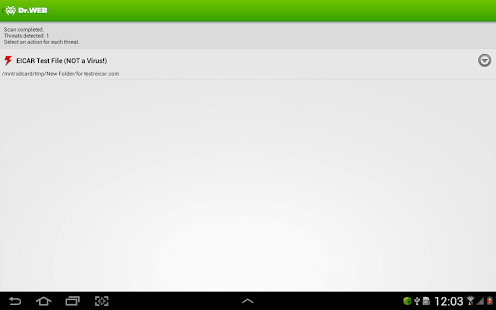 Dr.Web Anti-virus Life license - screenshot thumbnail