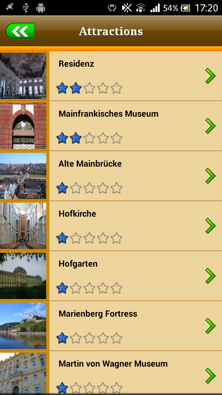 Wurzburg Offline Map Guide Screen 3