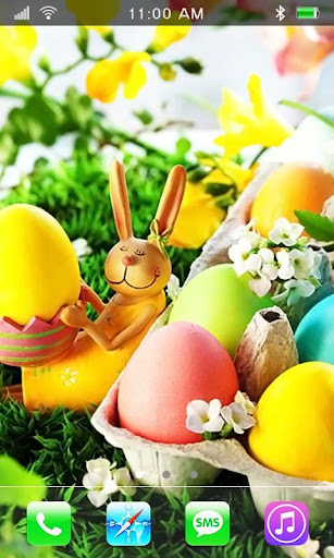 Easter Rabbits live wallpaper