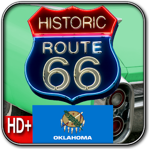Route 66 OKLAHOMA HD+Wallpaper logo