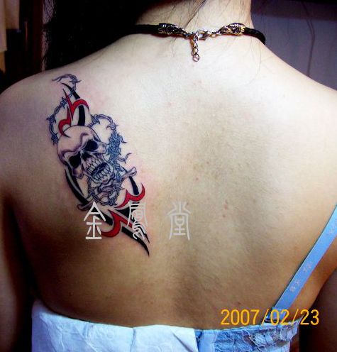 Skull tattoo design. 2011