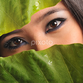 nature girl by Woo Yuen Foo - People Portraits of Women