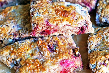 Cranberry Cherry Buttermilk Scones