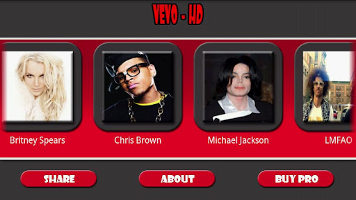VEVO HD Android app Screenshot 4
