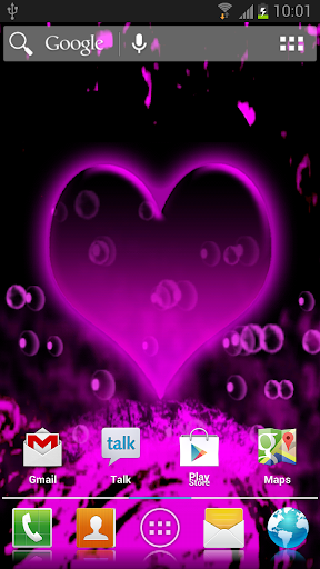 Neon Hearts Live Wallpaper