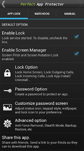 Android APK : Perfect App Protector Pro