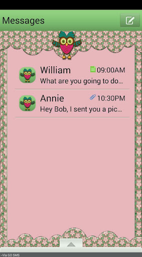 HappyOwls GO SMS THEME