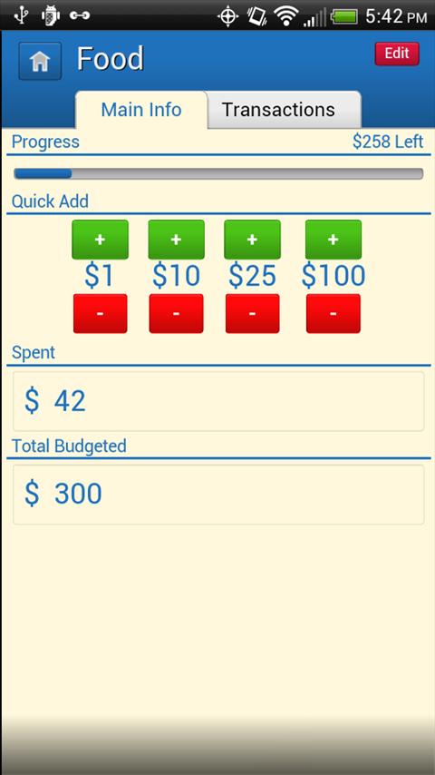 Bills Vs Income Screen 3