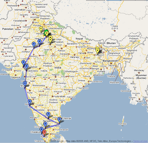 Google Maps Rajasthan. I made this map on Google