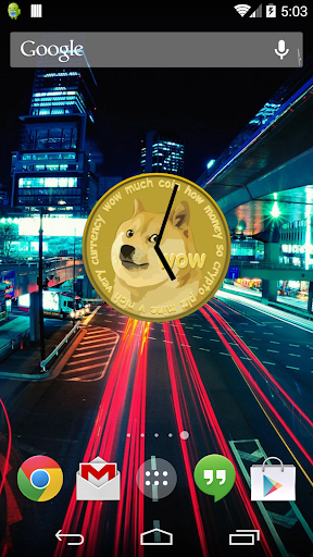 Doge Coin Clock