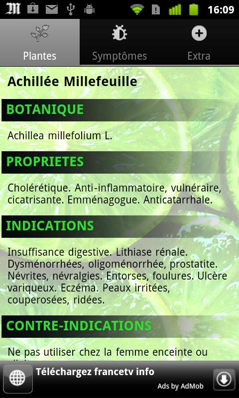 AromaGuide Huiles essentielles Screen 2