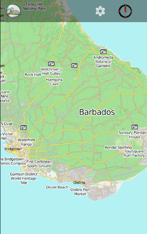 Android application BARBADOS travel map screenshort
