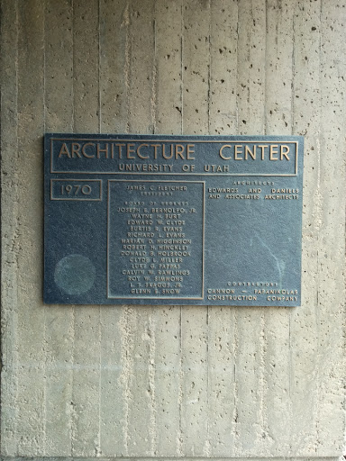 Architecture Center Plaque