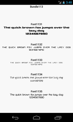 Fonts for FlipFont 113