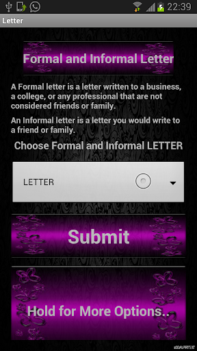 Formal InLetter