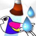 みずぬりえ（お絵かき) logo