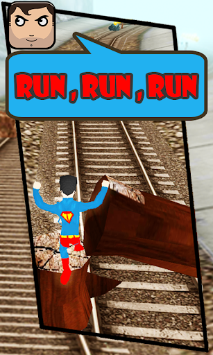 Subway Super Man Runner 3D