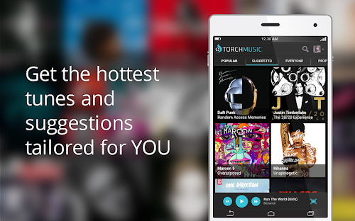 Android application Torch Music screenshort
