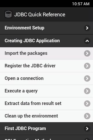 【免費書籍App】JDBC Quick Reference-APP點子