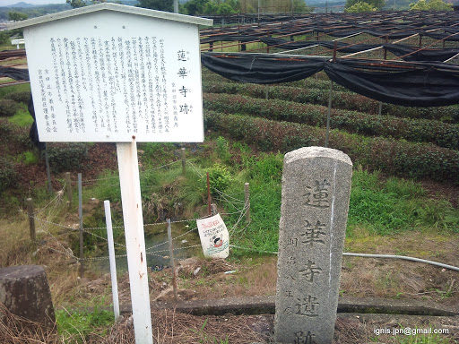 蓮華寺跡の碑