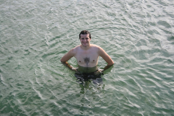 Guillaume dans l'eau