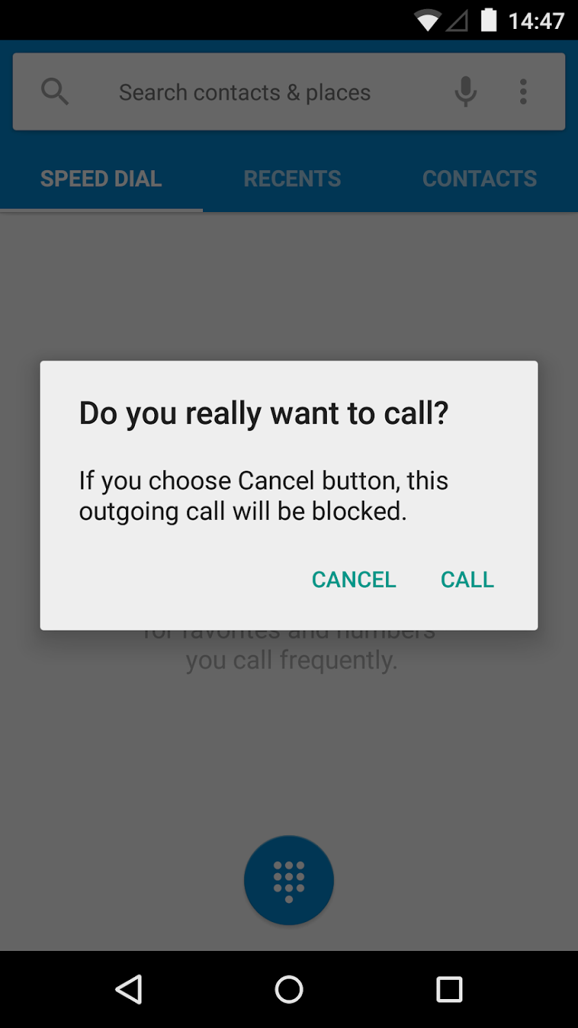 Call Manager Screen 3
