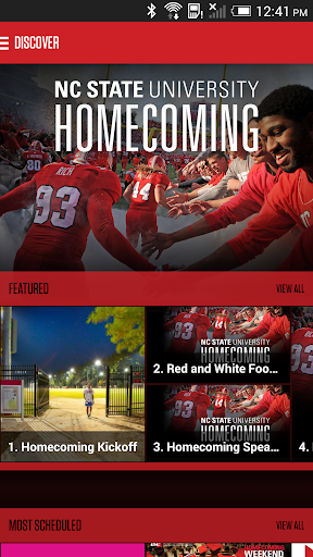 Red White:NCState Homecoming