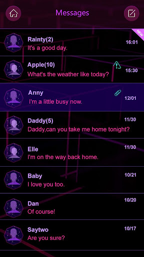 【免費個人化App】GO SMS PRO PURPLE CHARM THEME-APP點子