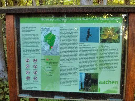 Infotafel Naturschutzgebiet Klauser Wald