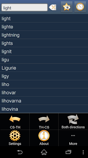 Czech Thai dictionary