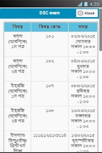 Free SSC exam schedule 2015 APK