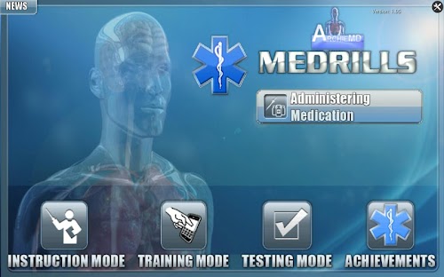 Android application Medrills: Administer Medicine screenshort