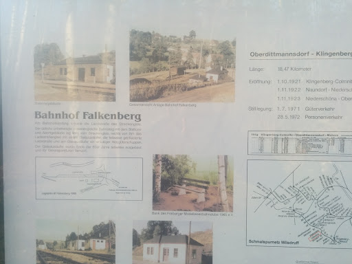 Tafel Bahnhof Falkenberg