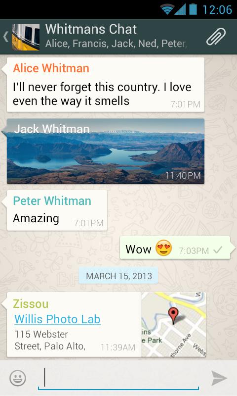      WhatsApp Messenger v2.11.458,