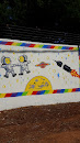Little Rainbow Astronauts Mural