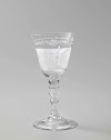 Wine glass with the former Roman Catholic Orphanage in Leiden