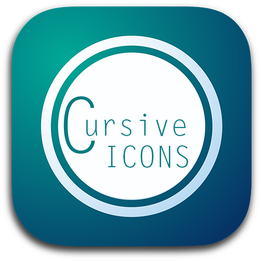 CURSIVE HD ICONS APEX/NOVA/ADW 個人化 App LOGO-APP開箱王