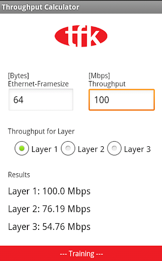 Throughput Calculator