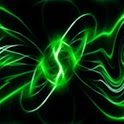 3D green laser logo
