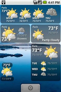 weather forecast widget app 差別