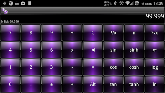 Download SCalc Dusk Purple Pink theme APK