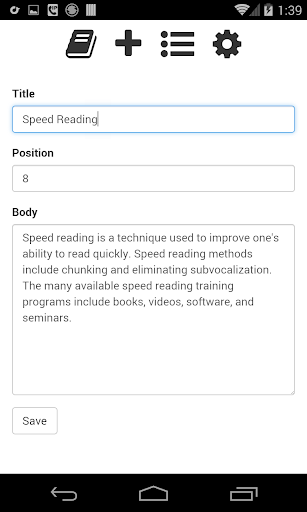 【免費生產應用App】Speedy - Speed Reading-APP點子