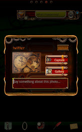 Steampunk Twitter GO Widget poster 2