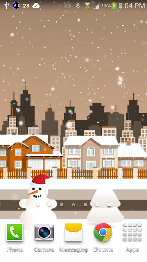 Cartoon City In Winter Live WP